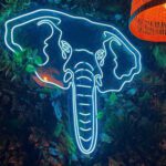 animales decorativos en neon
